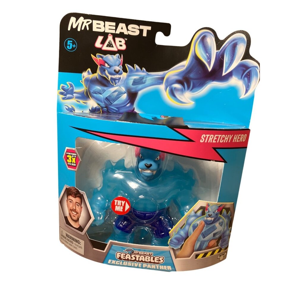 Mr Beast Lab Stretchy Hero Exclusive Panther Collectible Action Figure